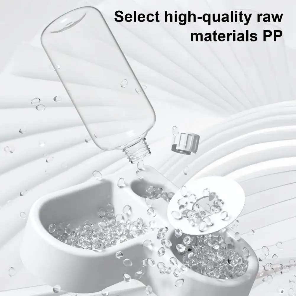 Multi-function Pet Bowl Corner Pet Bowl Heart-shaped Automatic Pet Drinking Bowl for Cats Small-medium Dogs with Splash - Image 5