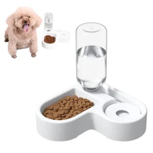 Multi-function Pet Bowl Corner Pet Bowl Heart-shaped Automatic Pet Drinking Bowl for Cats Small-medium Dogs with Splash