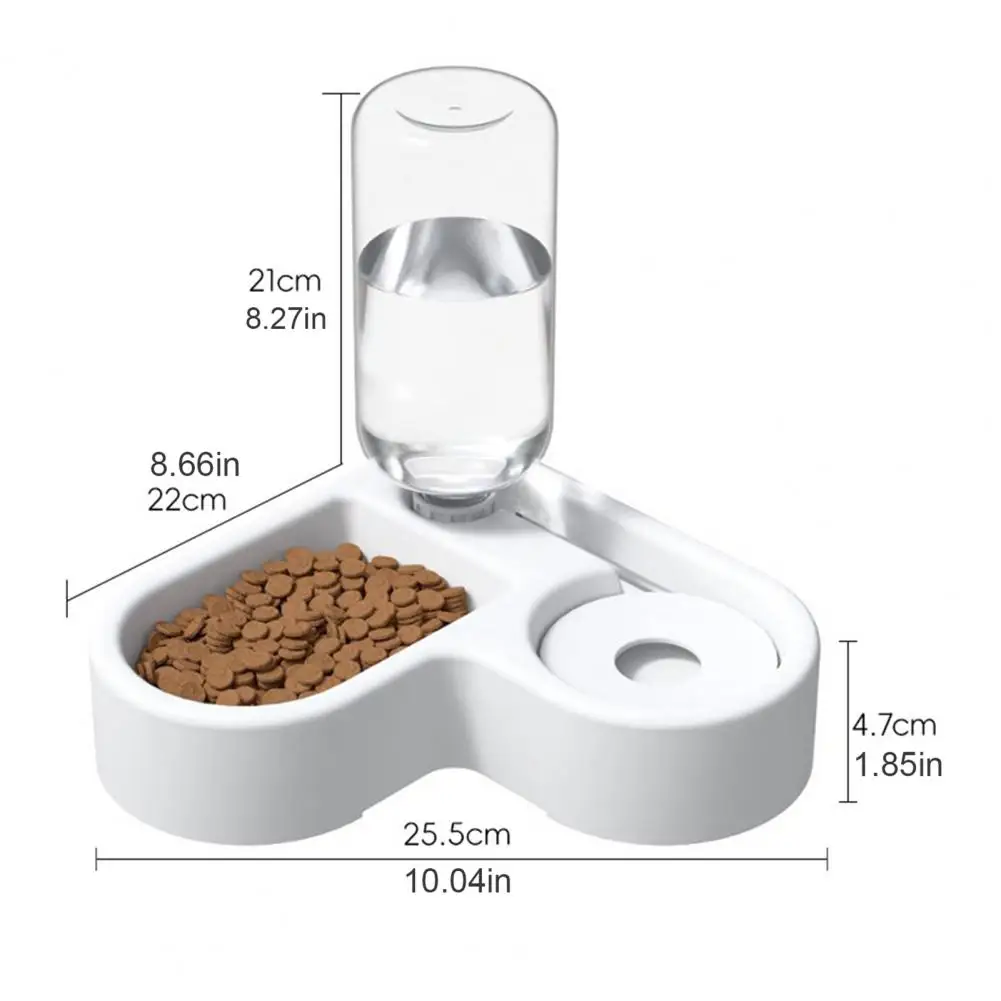 Multi-function Pet Bowl Corner Pet Bowl Heart-shaped Automatic Pet Drinking Bowl for Cats Small-medium Dogs with Splash - Image 6